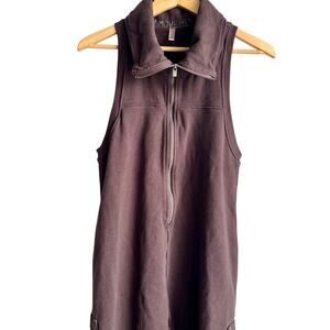 Free People Movement Smokey Brown Zip Up Jumpsuit Size XS